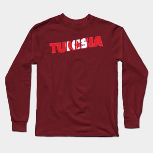 Tunisia vintage style retro souvenir Long Sleeve T-Shirt